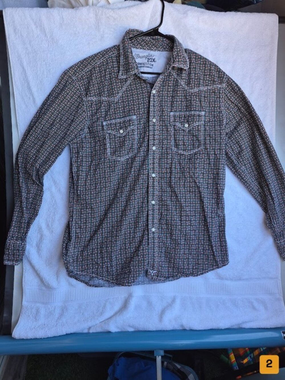 Wrangler button-up shirt Size L multi